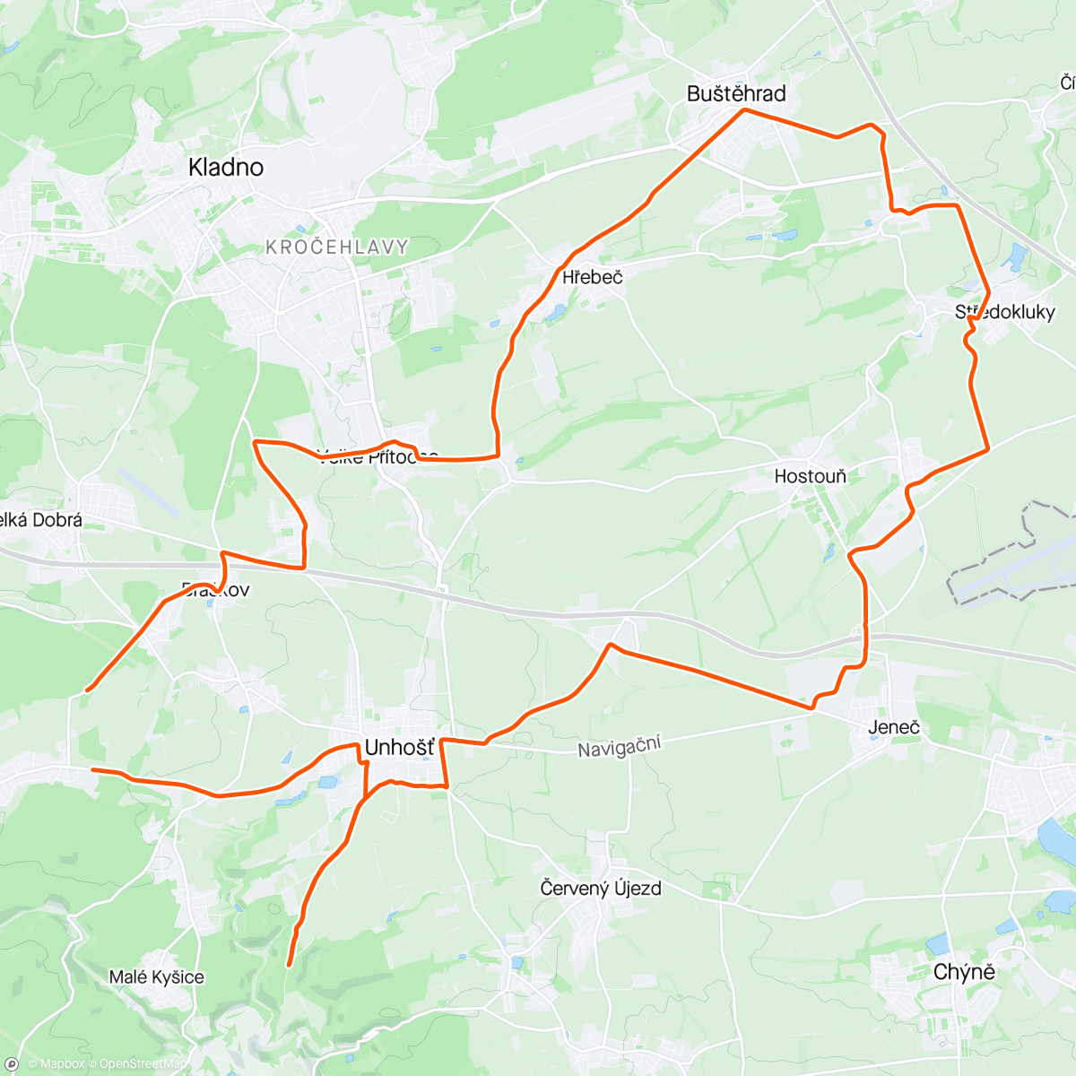 Map of the activity, Na chvilku…👍🚴‍♀️👌