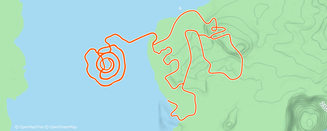 Map of the activity, Zwift - Downtown Eruption in Watopia