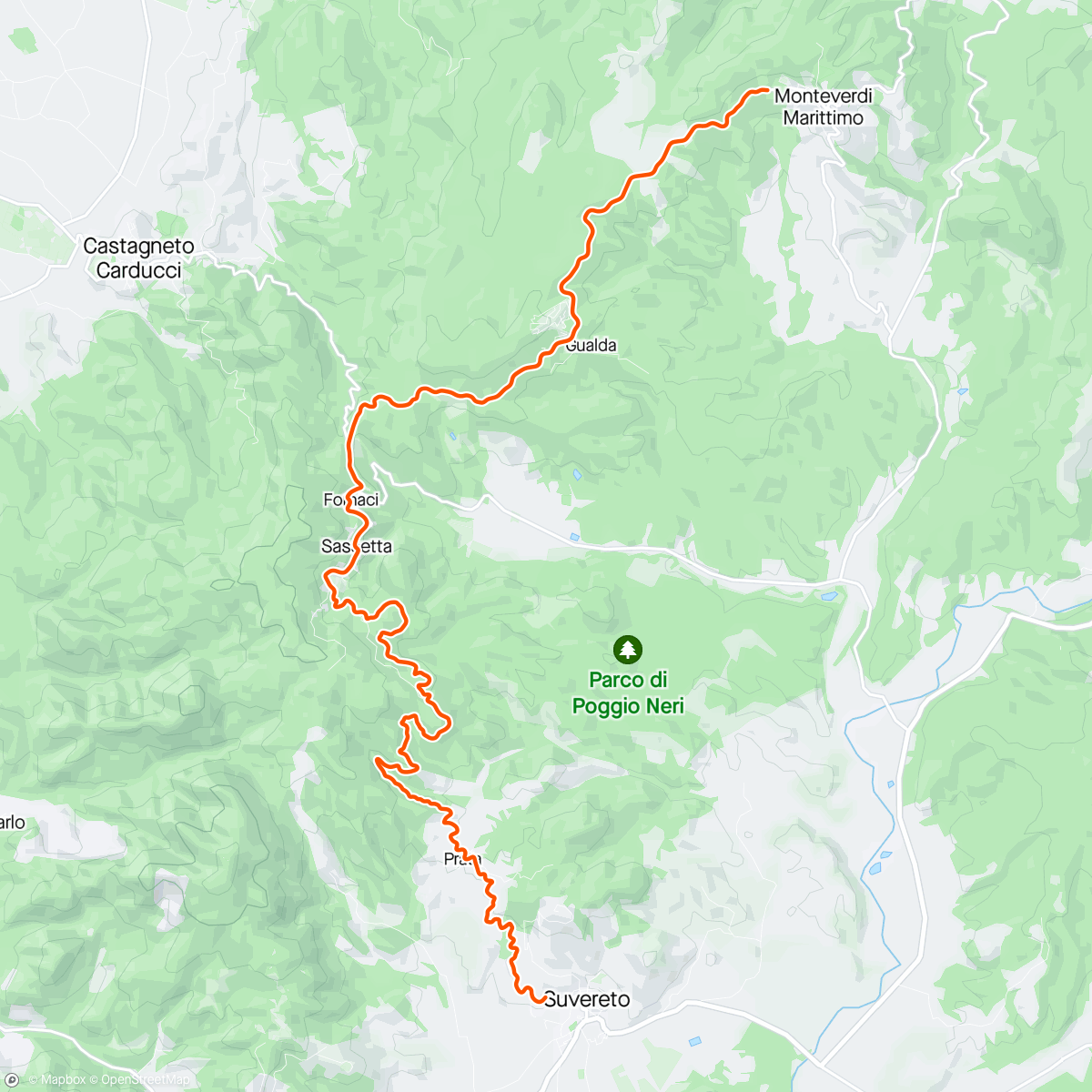 Map of the activity, ROUVY - Group Ride: Passo di Bocca di Valle