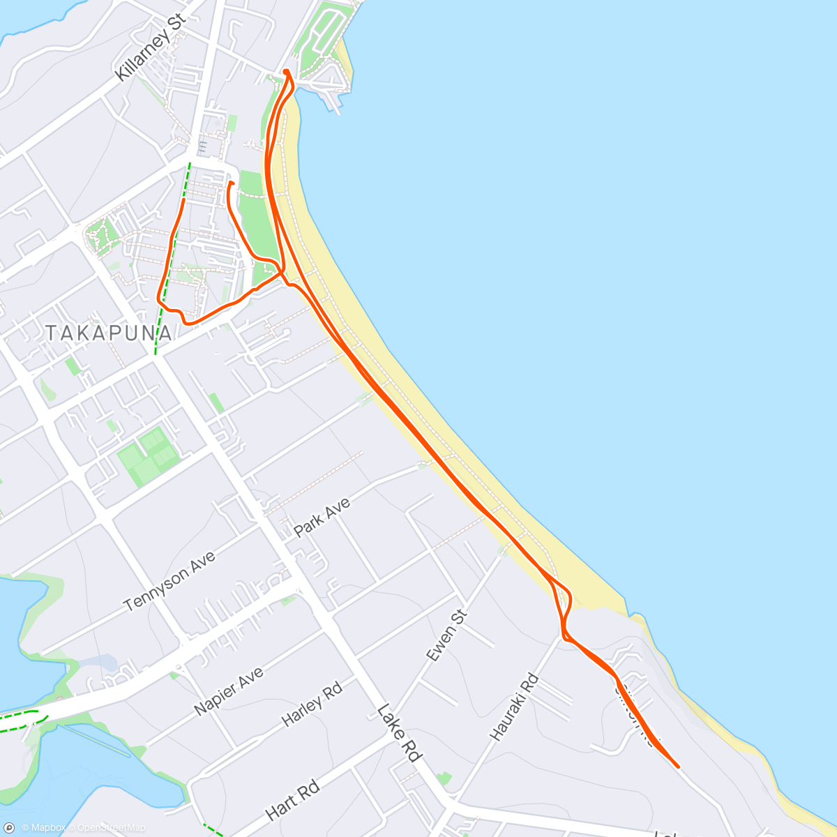 Map of the activity, Afternoon hike