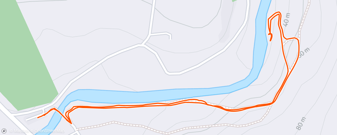 Map of the activity, Afternoon Hike