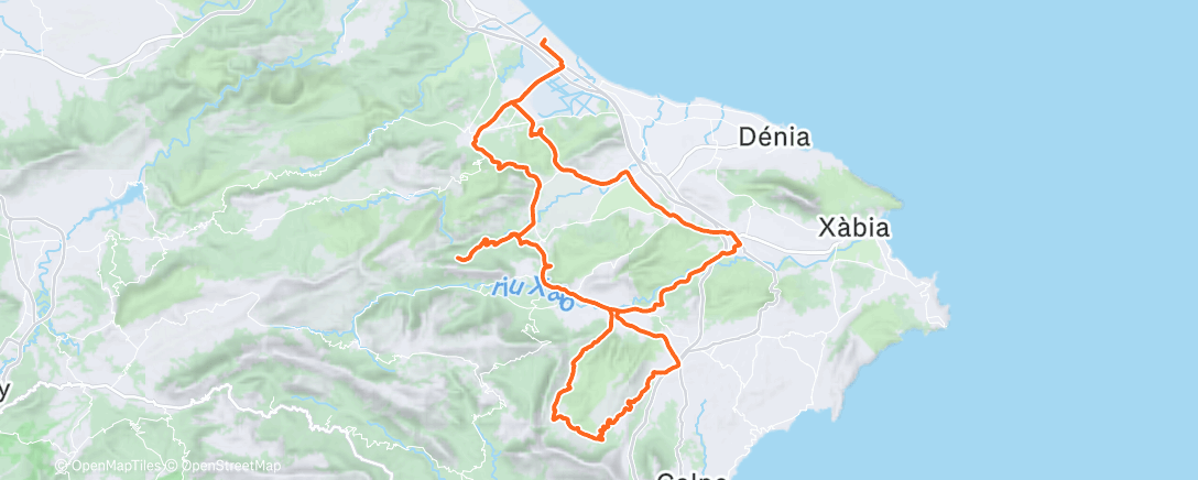 Map of the activity, Morning Ride