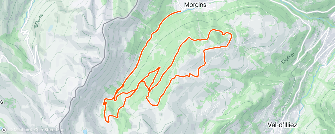 Mapa de la actividad, Afternoon Ride