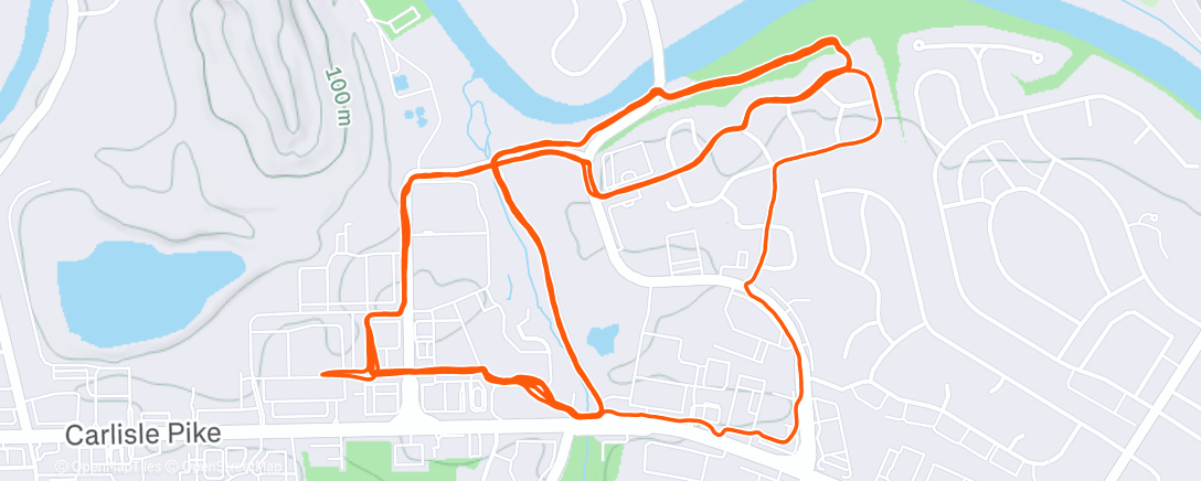 Map of the activity, Fleet Feet New Year Run Challenge