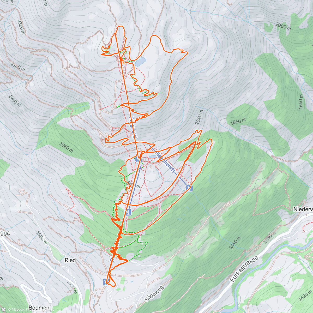 Map of the activity, Afternoon Ride