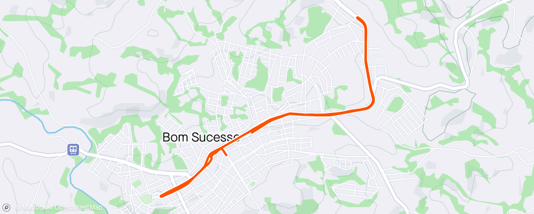 Mapa de la actividad (Manhã Ciclismo)