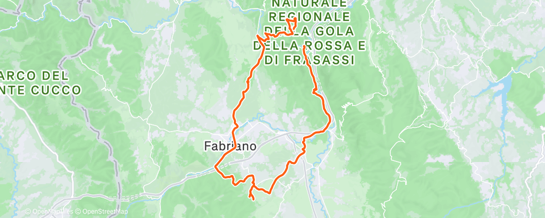 Map of the activity, Morning Ride
