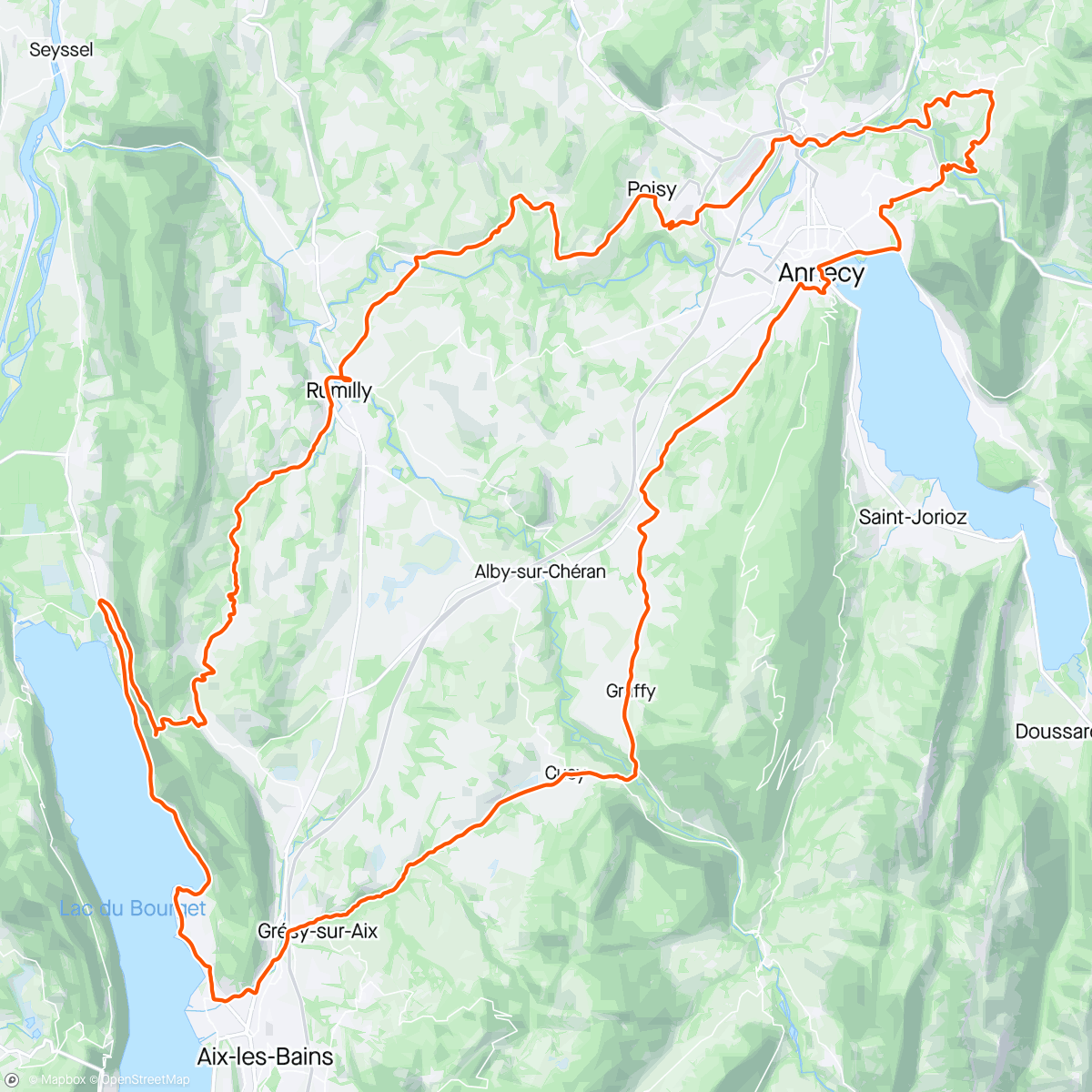 Map of the activity, Sympa aussi le Lac du Bourget 🏞️🌤️