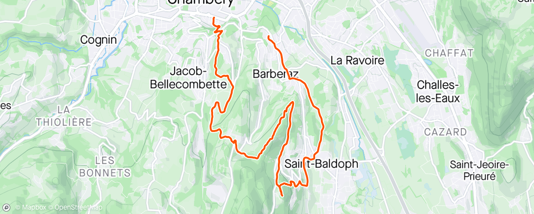 Map of the activity, Trail afterwork avec emelyne