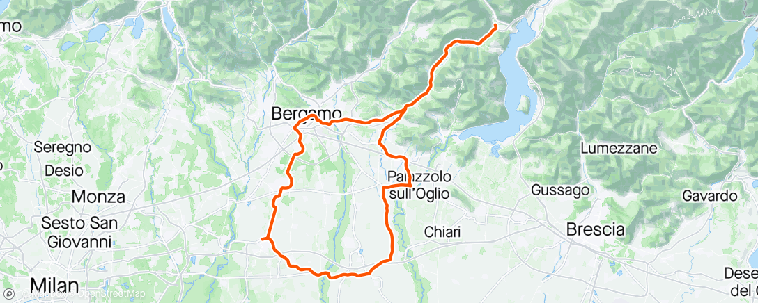 Map of the activity, Crono day