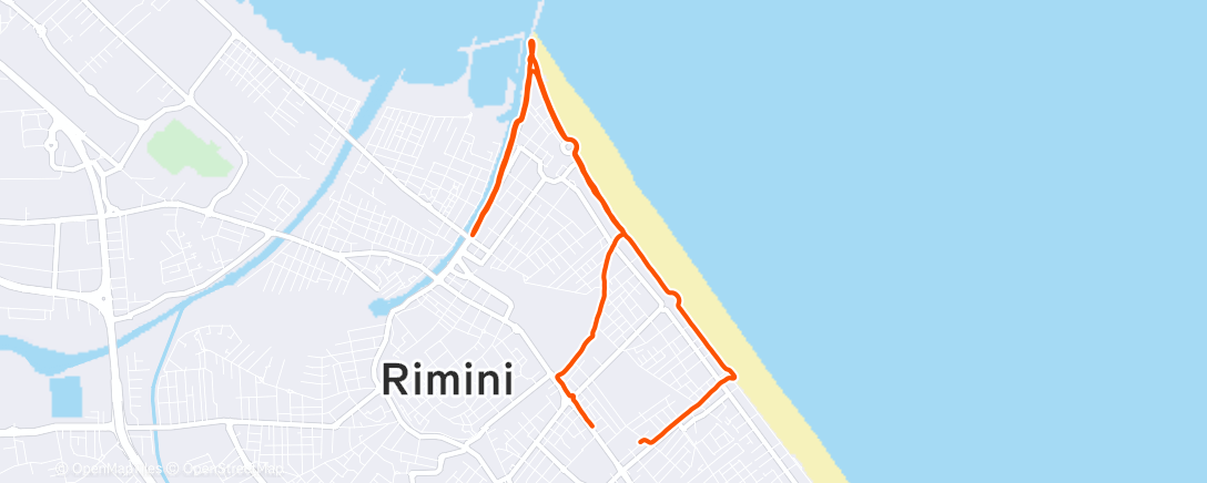 Map of the activity, Morning Run