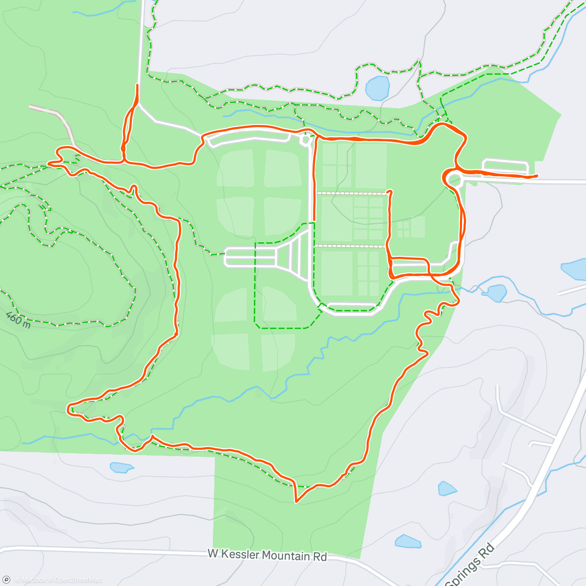 Map of the activity, Morning Run