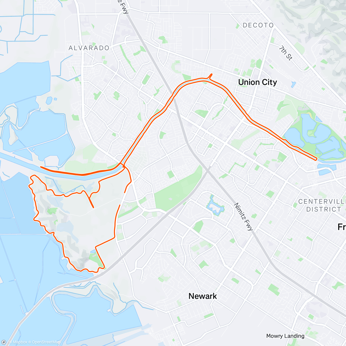 Map of the activity, Last big one before Chicago