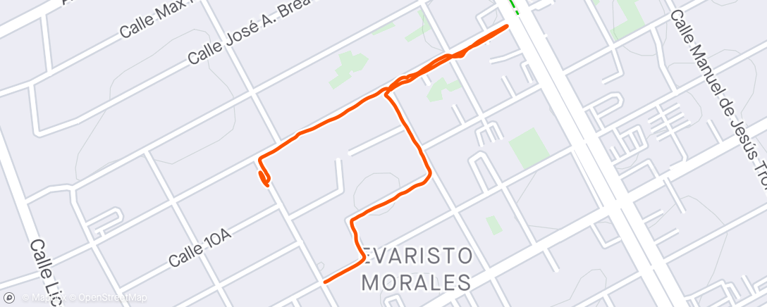 Map of the activity, Getting my son to run, one mile at a time
