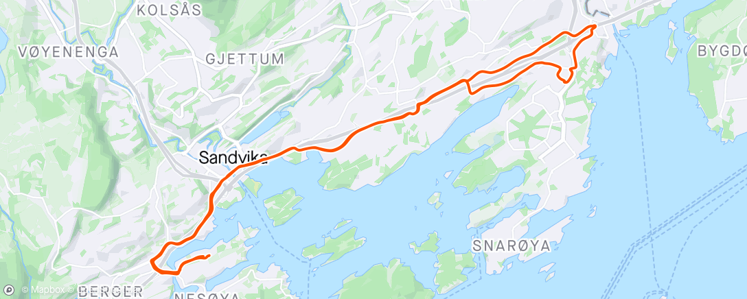 Map of the activity, Monday commute