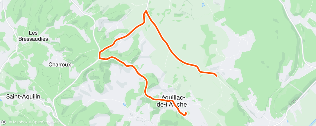 Map of the activity, Morning Run