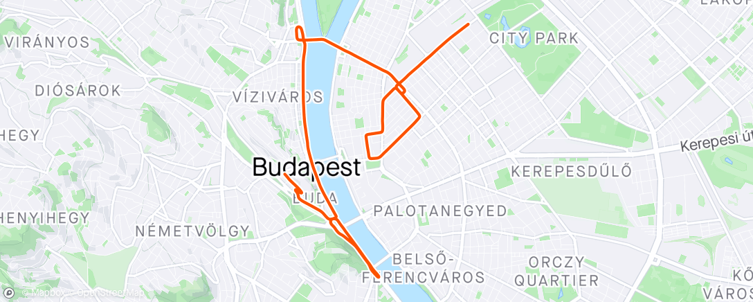 Map of the activity, ROUVY - Budapest - Capital of Hungary