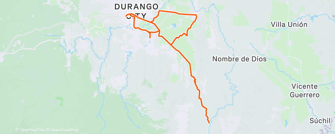 Map of the activity, Morning Ride