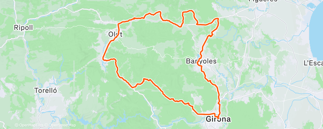 Map of the activity, Middagrit