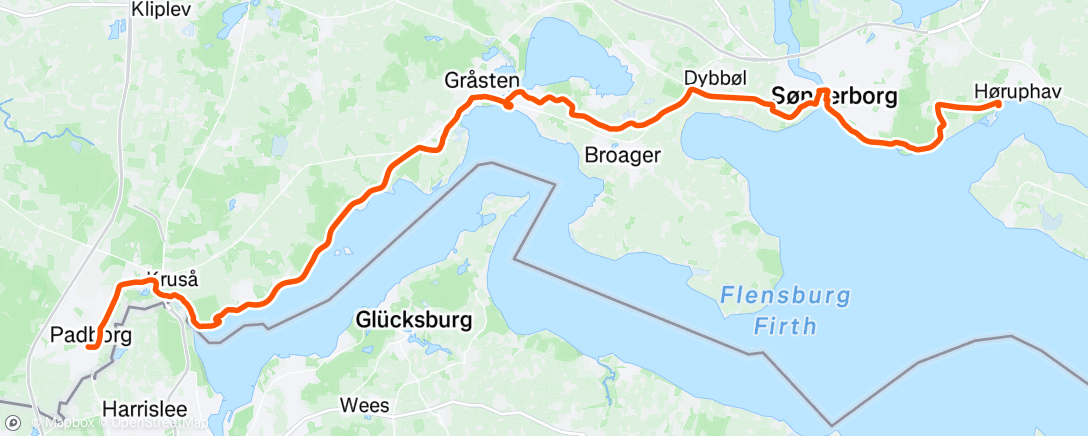 Map of the activity, Afternoon Gravel Ride