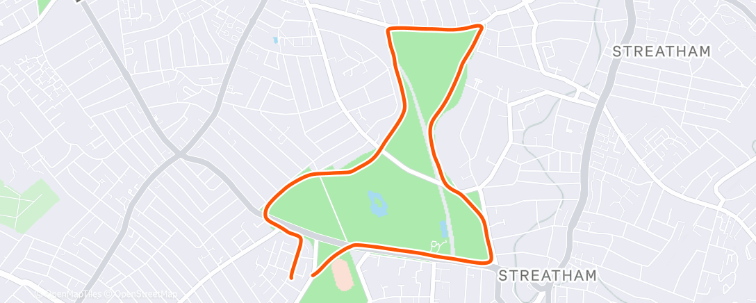 Map of the activity, Tooting