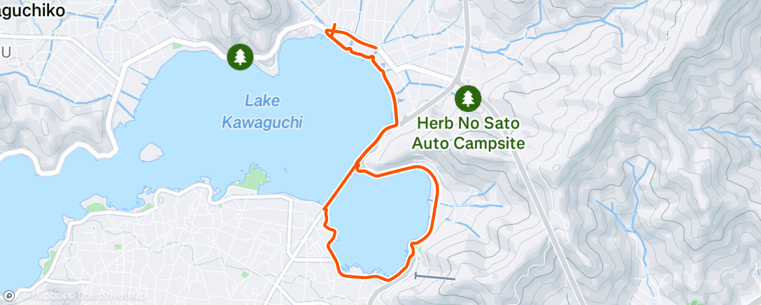 Map of the activity, Morning Run