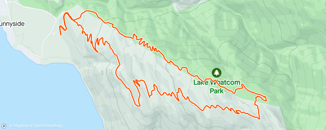 Map of the activity, Afternoon Brown Pow Ride