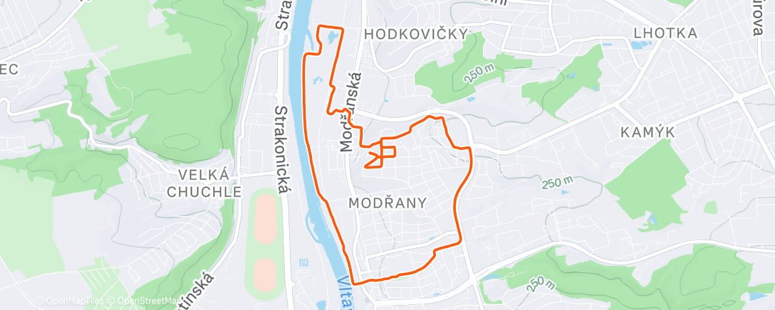 Map of the activity, Afternoon Walk