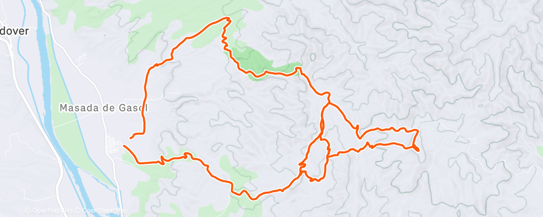 Map of the activity, Morning Mountain Bike Ride