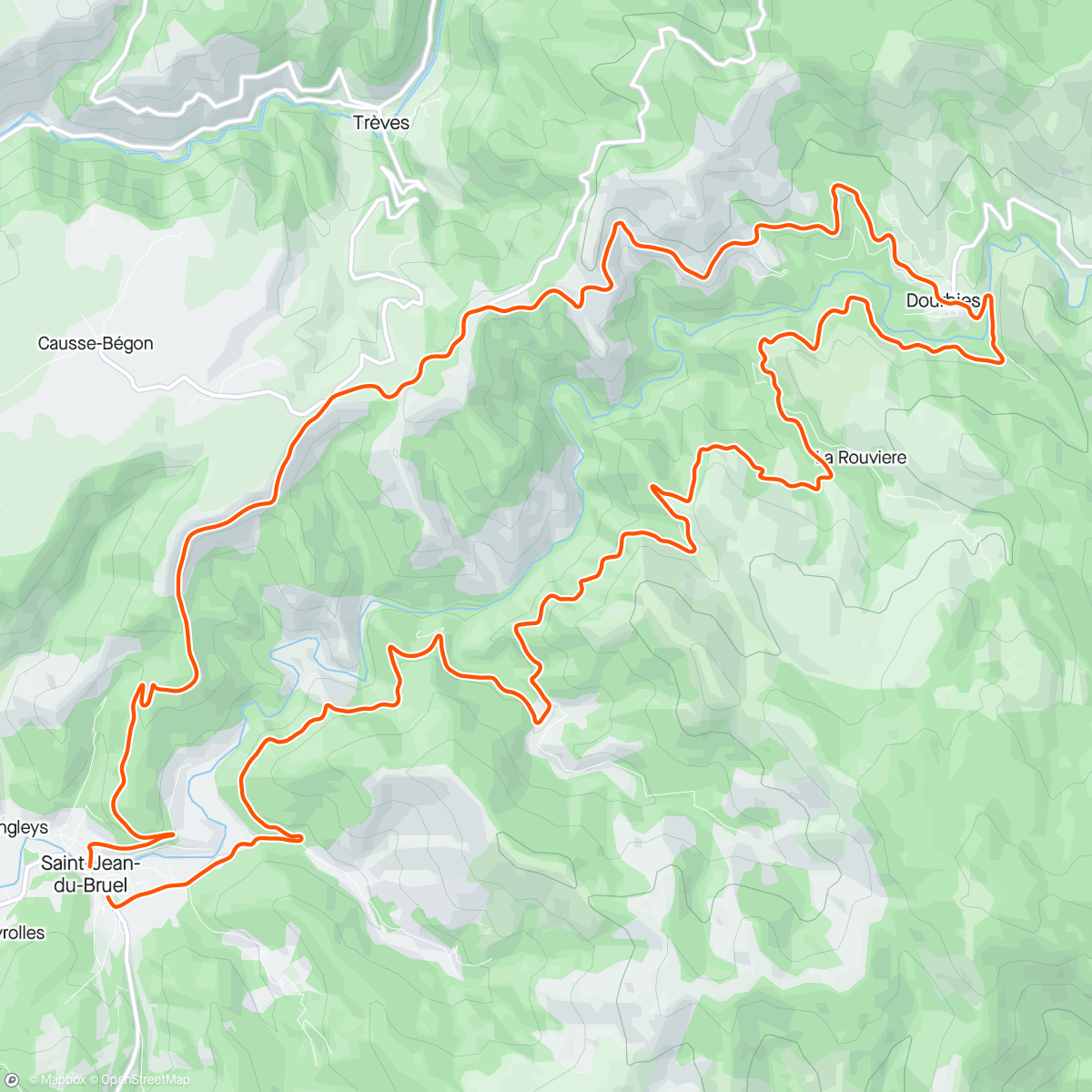 Map of the activity, Dourbies