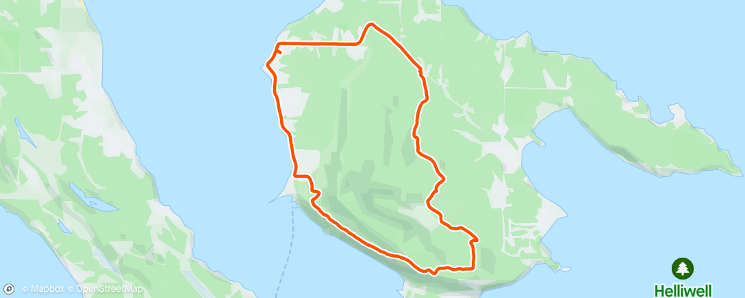 Map of the activity, Around the Mtn