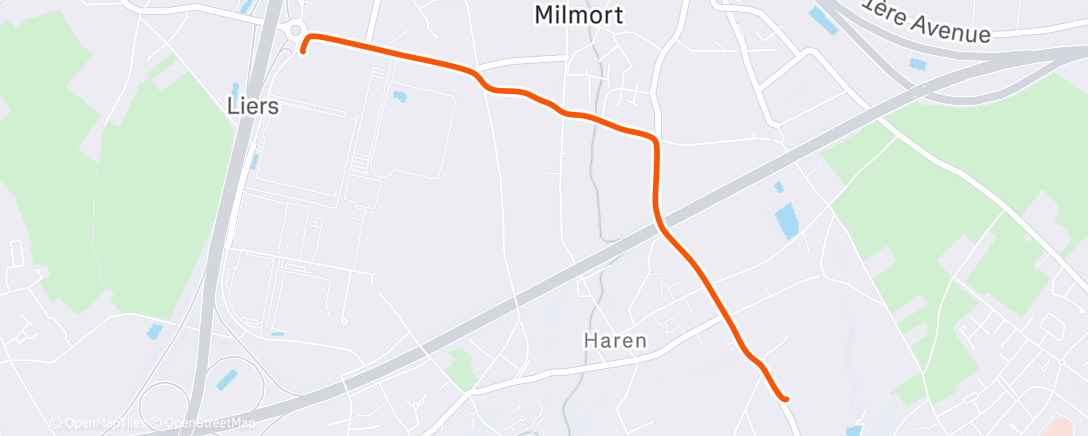 Map of the activity, Sortie vélo dans l'après-midi