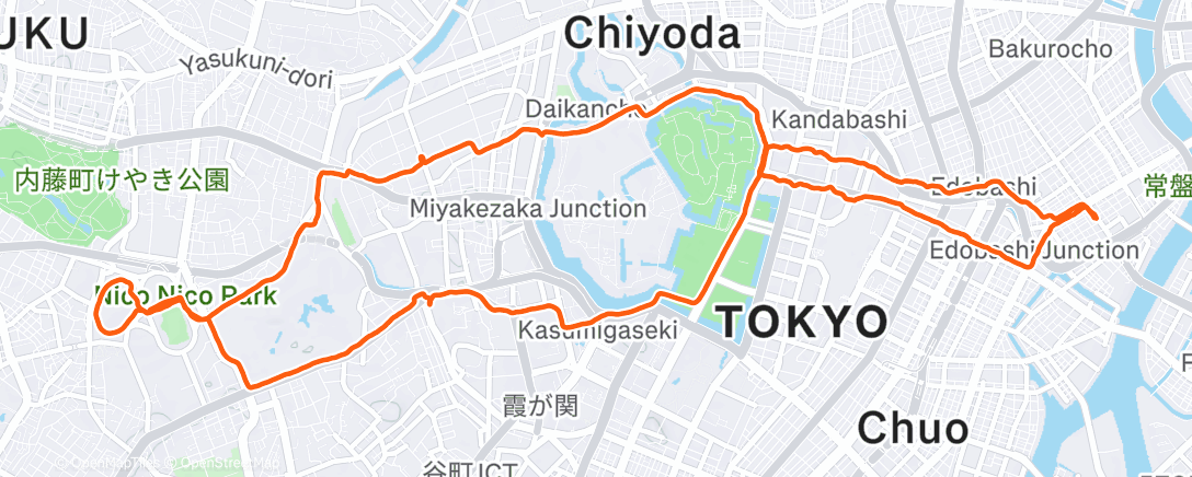 Map of the activity, TOKYO