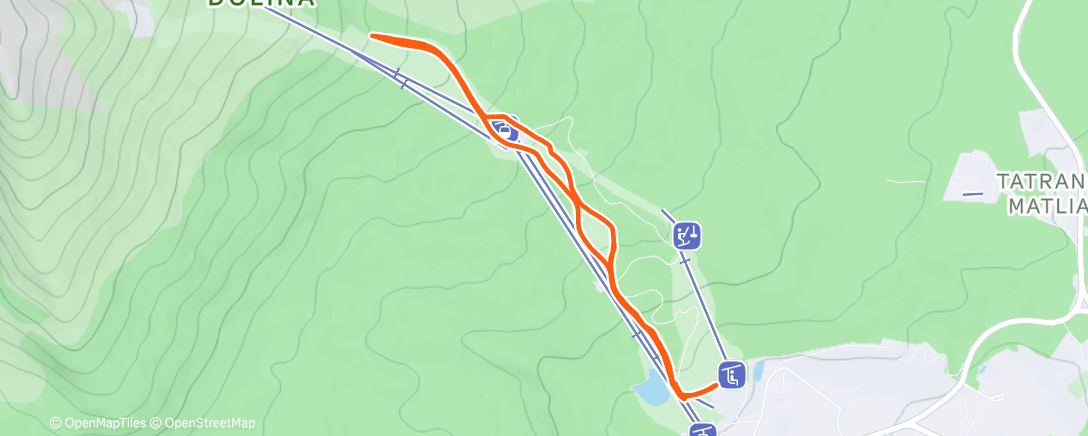 Map of the activity, Morning Backcountry Ski