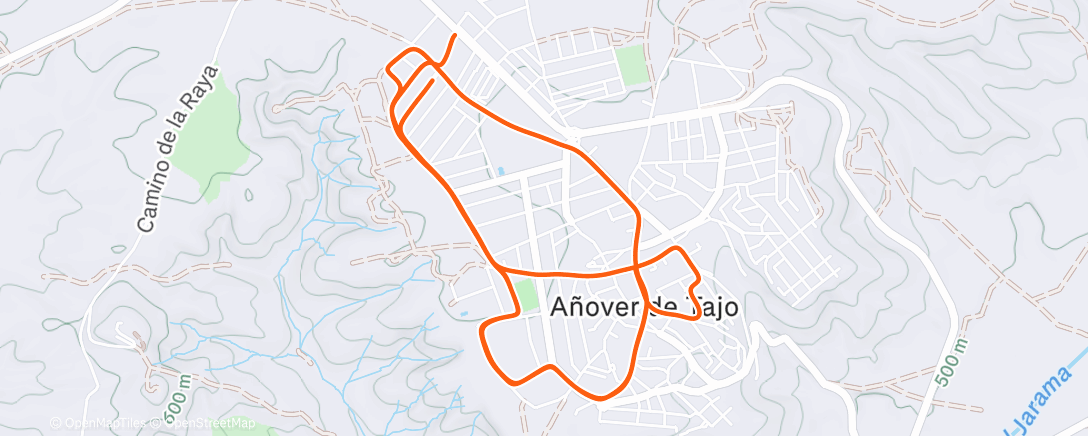 Карта физической активности (Evening Run)