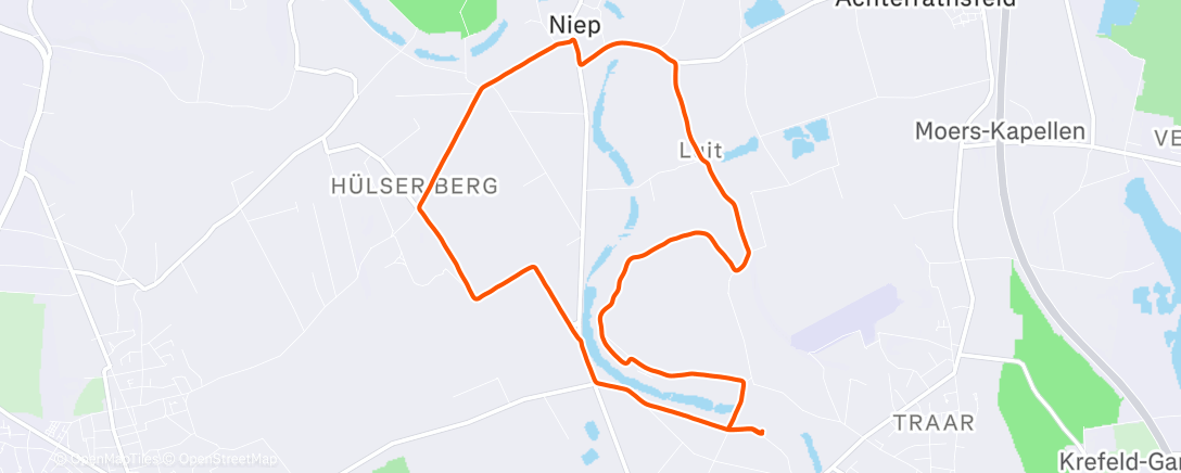 Карта физической активности (Afternoon Run)