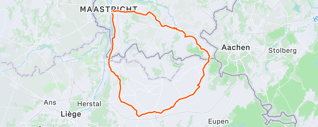 Map of the activity, Lekker rustig in limburg