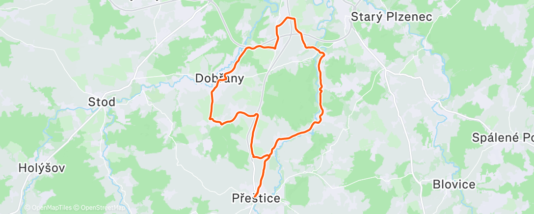 Карта физической активности (Afternoon Ride)