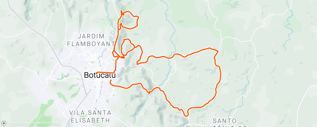 Mapa de la actividad (3°Etapa Brasil ride)