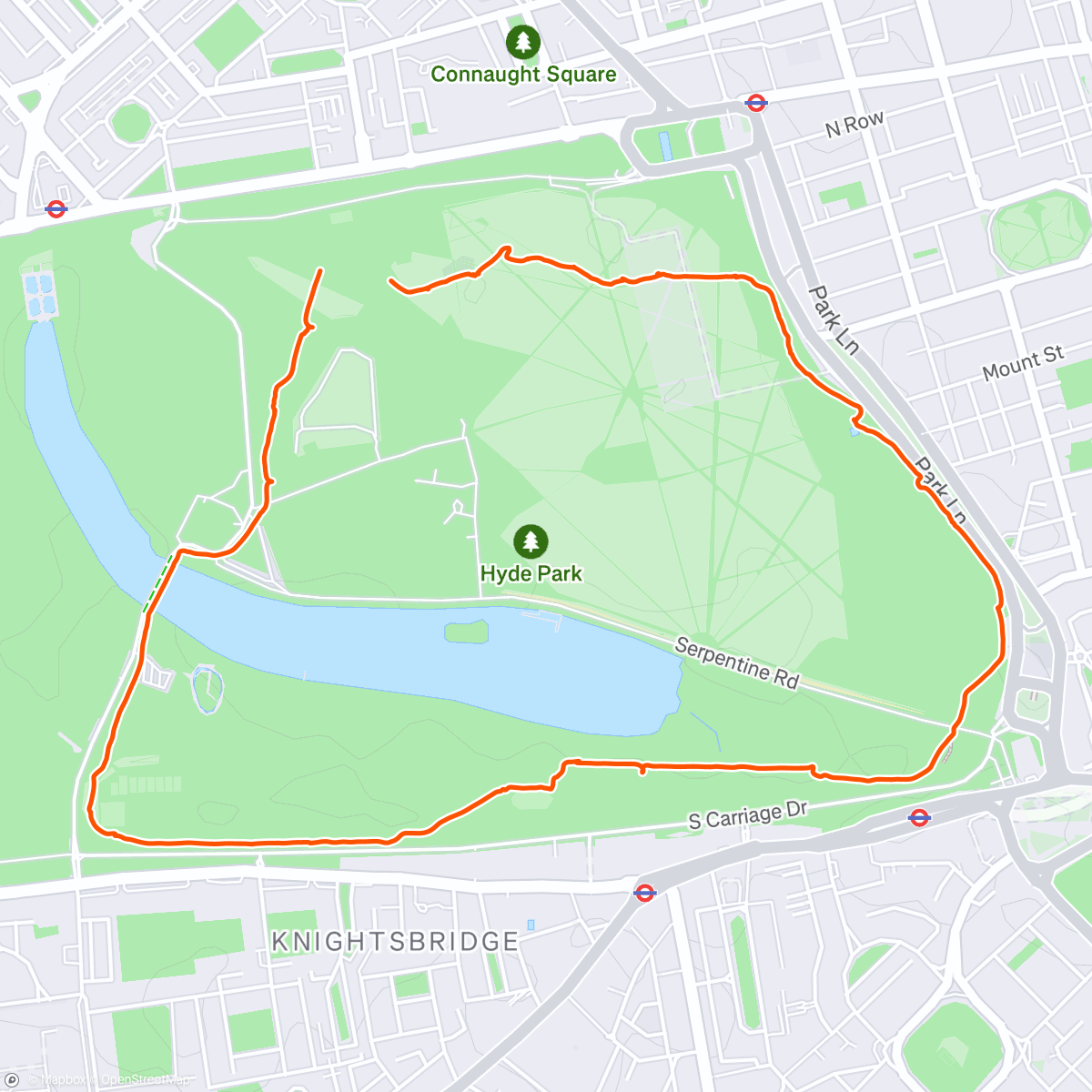 Map of the activity, Morning Walk