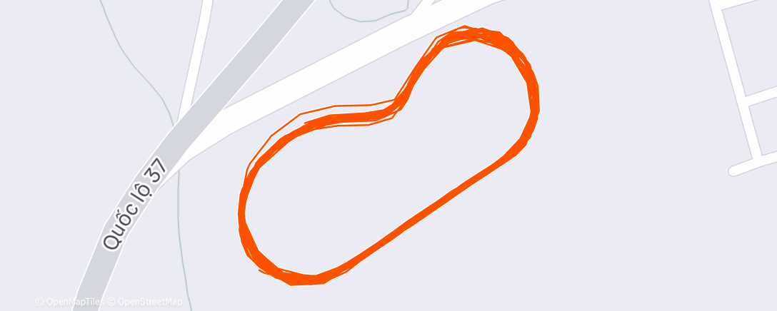 Map of the activity, Morning Run