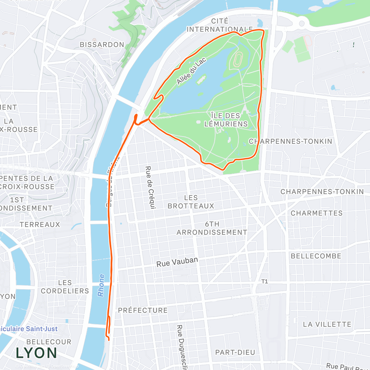 Map of the activity, Footing