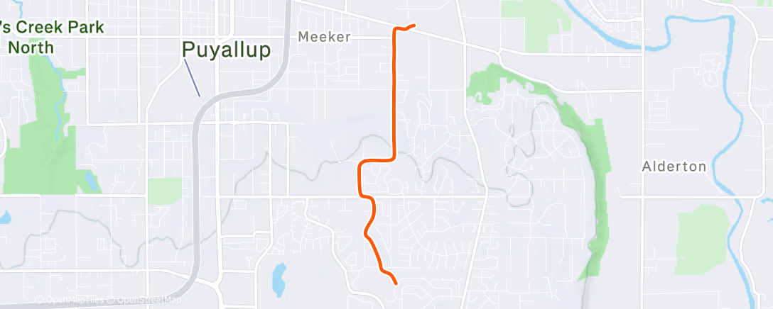 Карта физической активности (Afternoon Run)