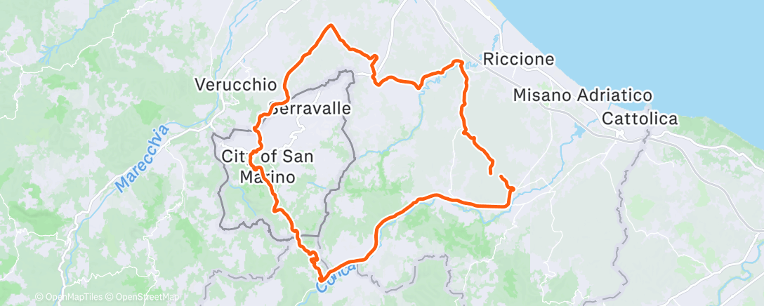Map of the activity, Ultimo giro del 2025! Freschino 🥶