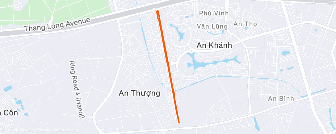 Карта физической активности (Afternoon Run INTEVAL Cụ sên 😀)