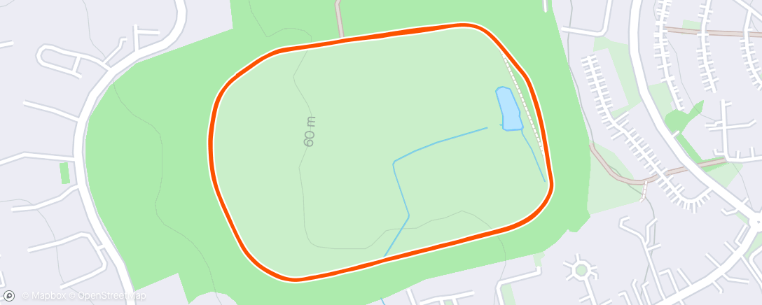 Map of the activity, Parkrun with buggy