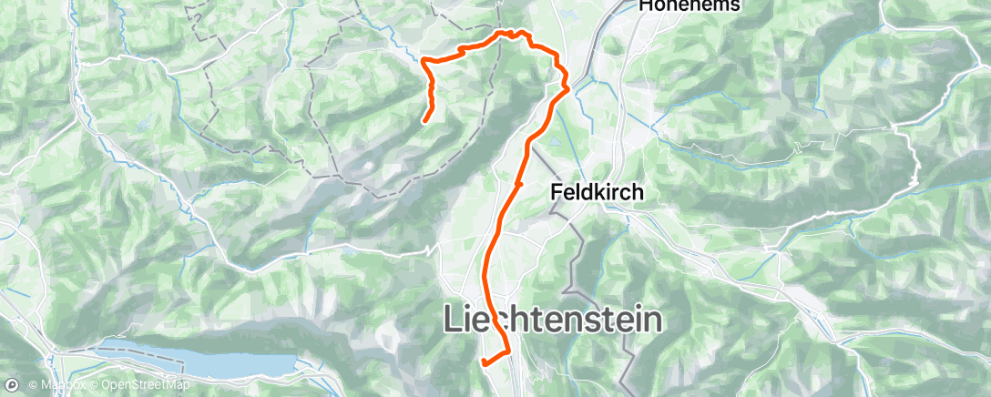Map of the activity, Bike 2 hike 😌