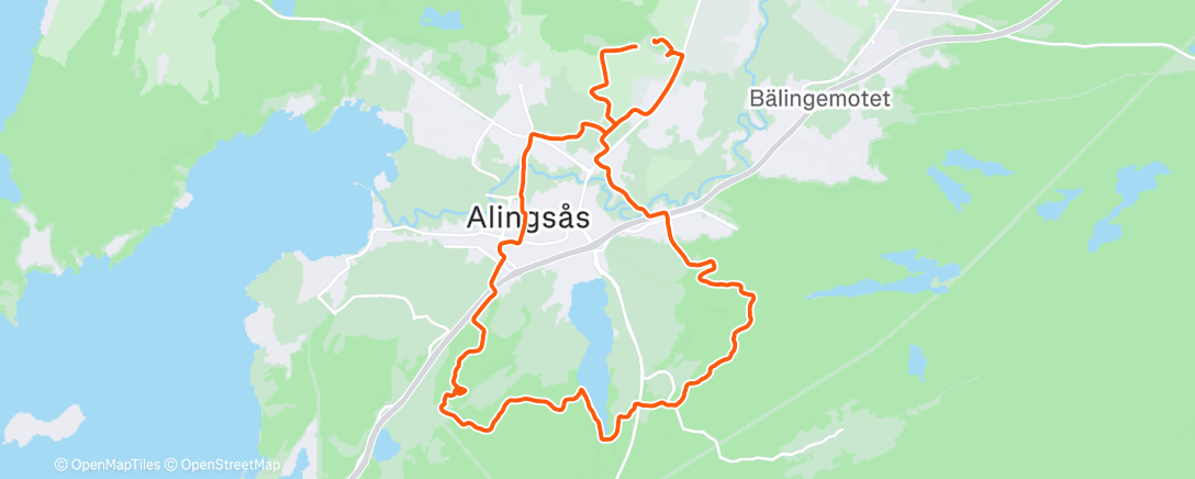 Map of the activity, Morning Mountain Bike Ride