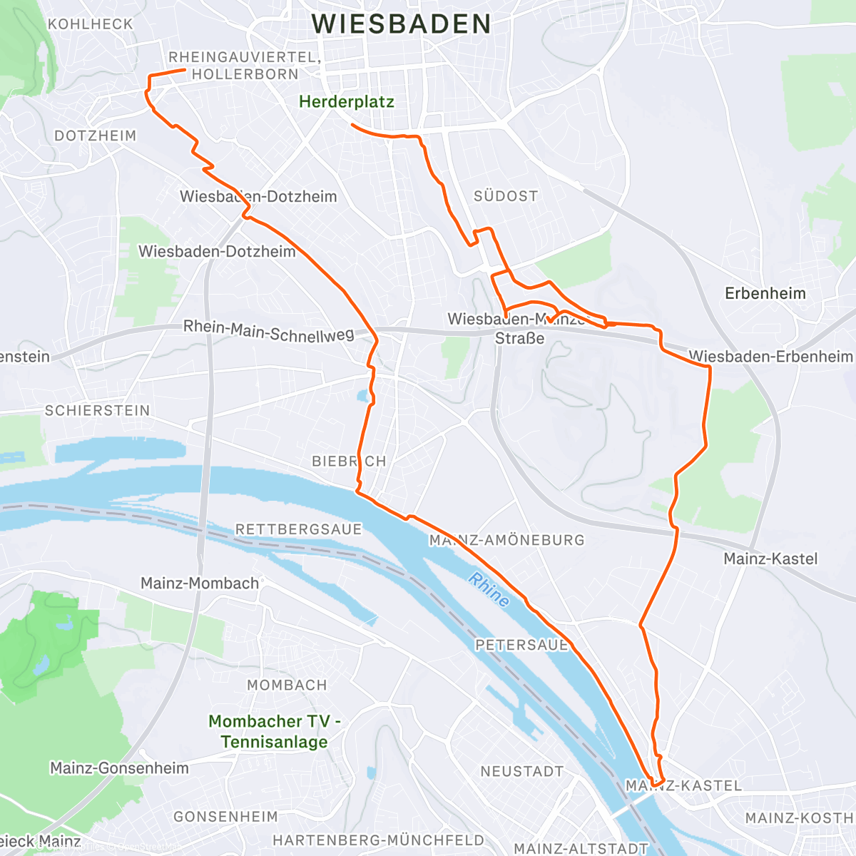 Map of the activity, Wiedereingliederungsversuch - rechter shifter leer, also singlespeed rumgurken
