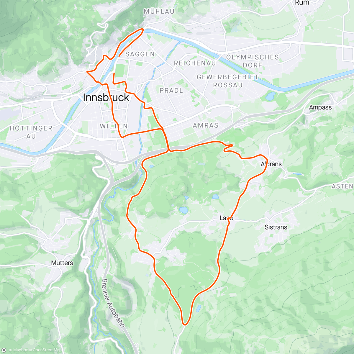 Map of the activity, Zwift - Ella Harris - Climbing Power in Innsbruck